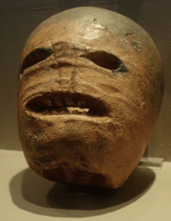 Traditional Jack O’Lantern that is now placed in windows to ward off evil spirits