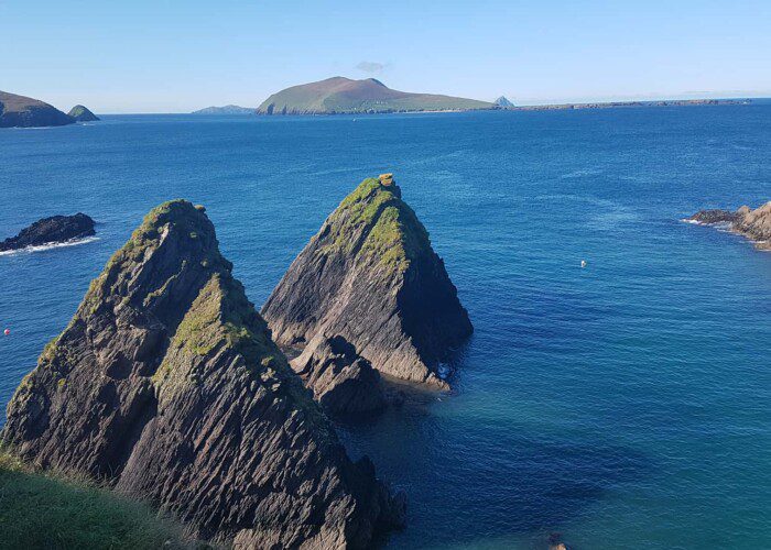 Point Rocks coming out of the ocean on Slea Head Drive, Dingle Peninsula
