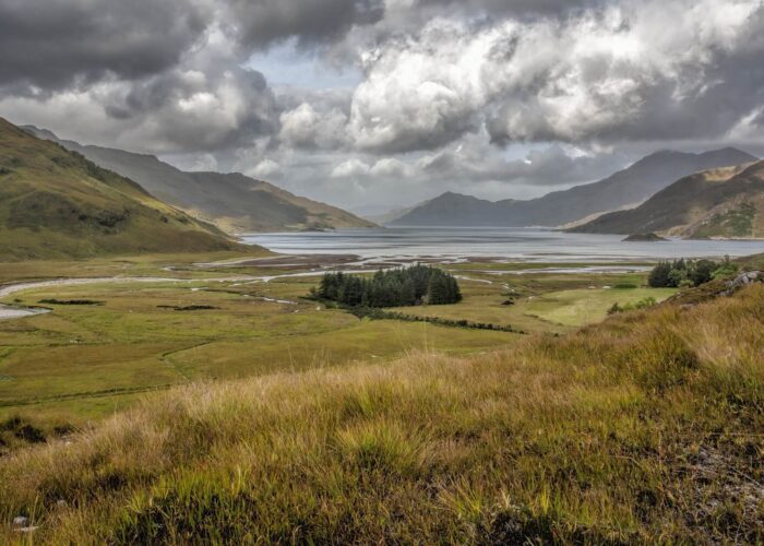 The expansive Loch Hourn, in the Scotland Highlands. Photo: Ivor Bond