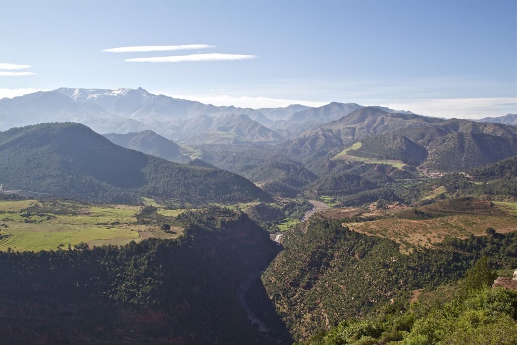 Mountains and valley in Morocco